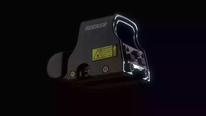 Holographic Optic Low-poly 3D model