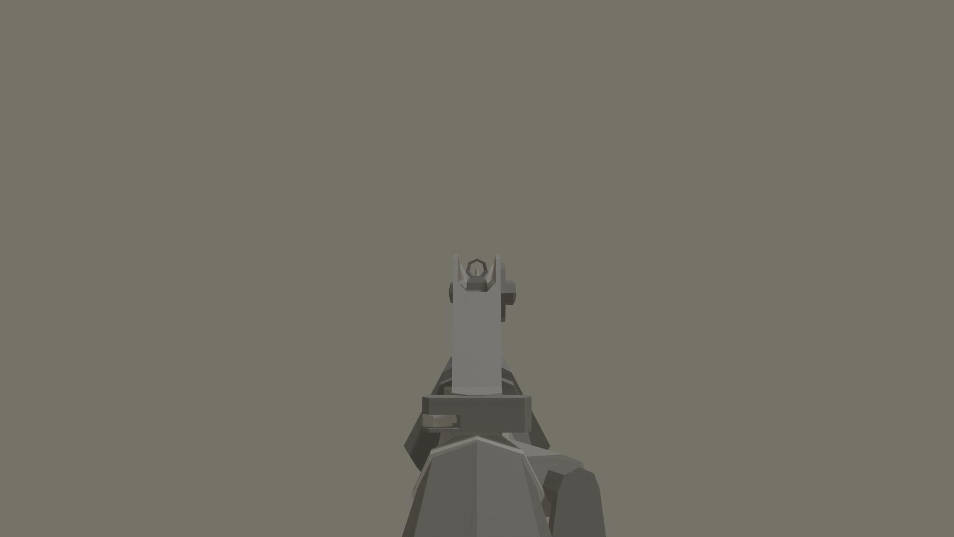 M-16a1 lowpoly stylized rifle Low-poly 3D model_11