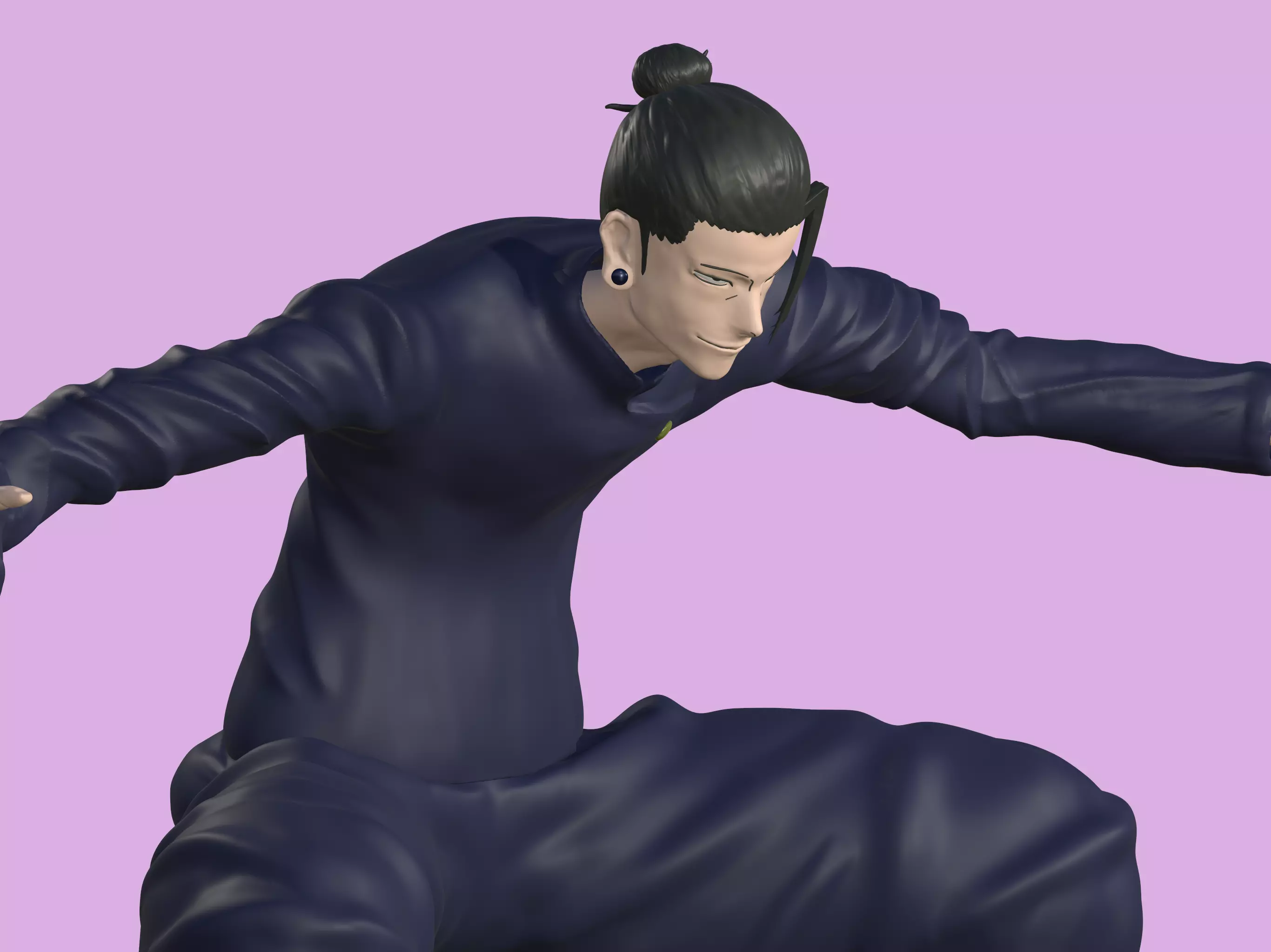 Geto Suguru school uniform Figure Jujutsu Kaisen 3D print model