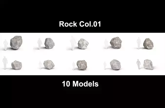 Rock Collection Vol01 - 10 models 