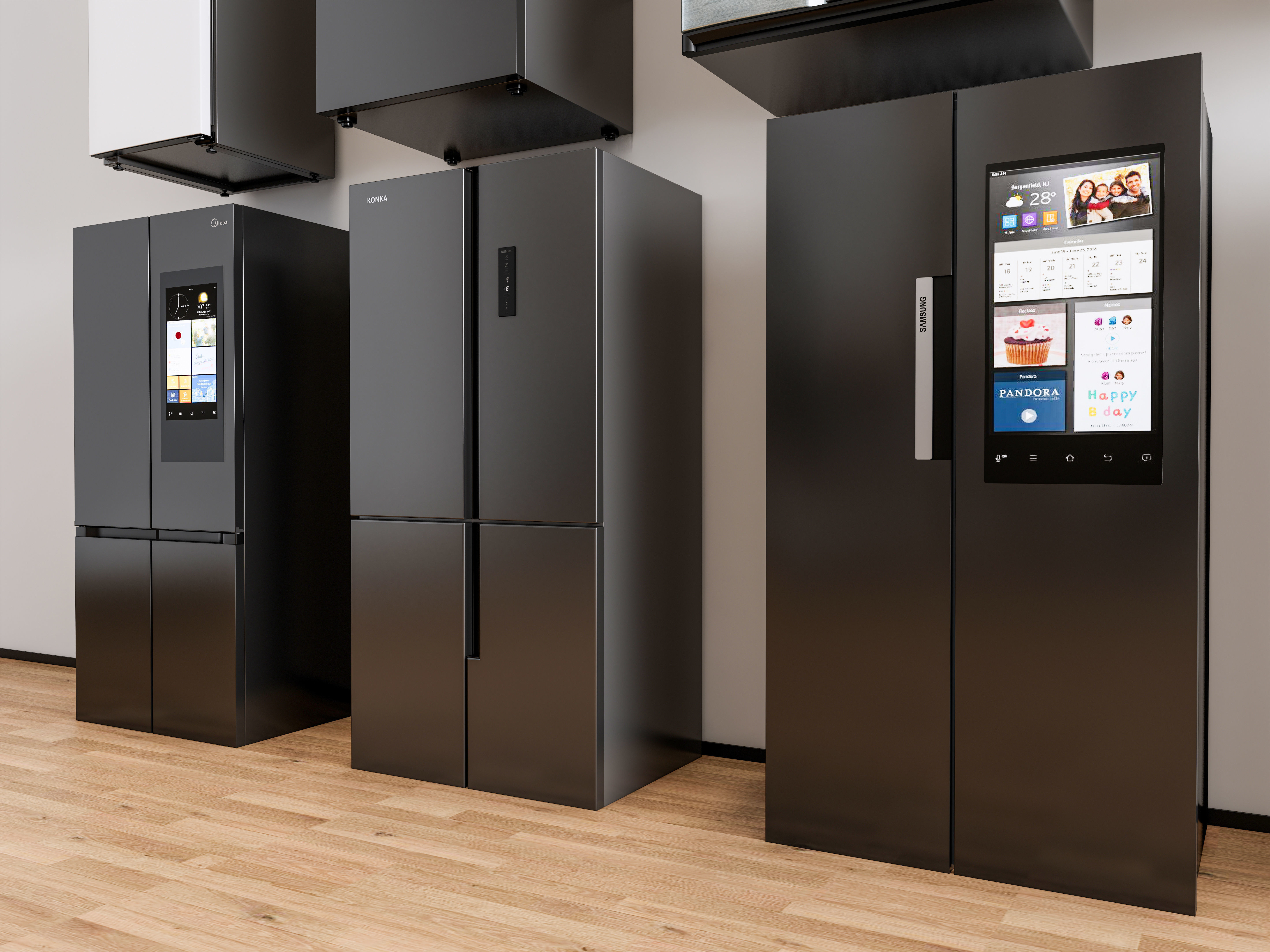 Kitchen and Home  appliances models library  fridge refrigerator Low-poly 3D model_11