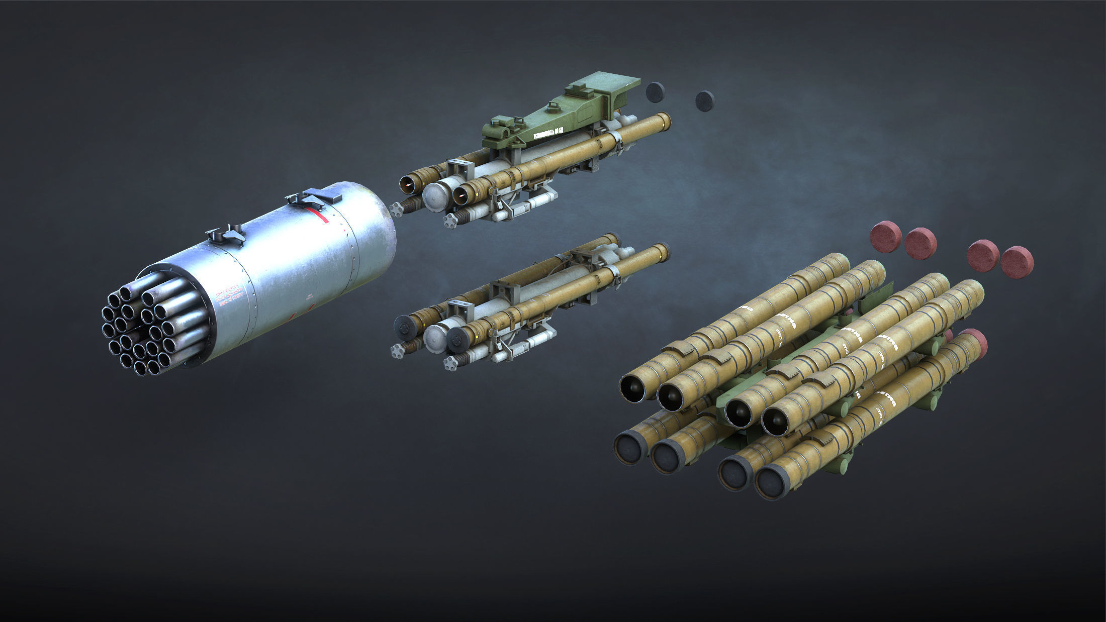 Mi-28N Havoc Attack Helicopter Game Ready Low-poly 3D model_10