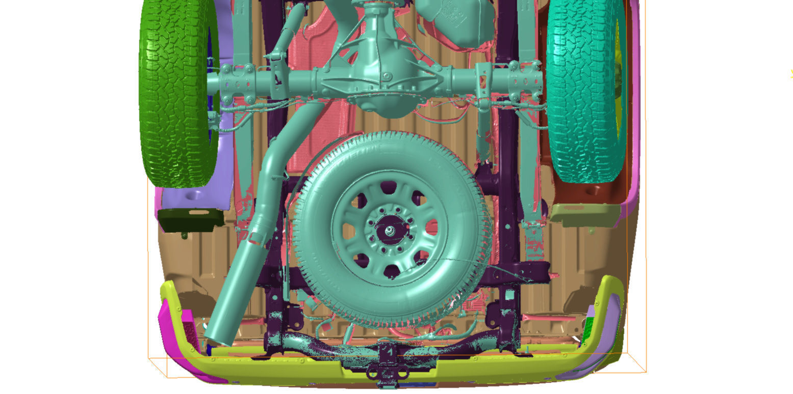 Chevrolet Silverado 2500 4WD LTZ 2020 Vehicle 3d scan model 3D model_10