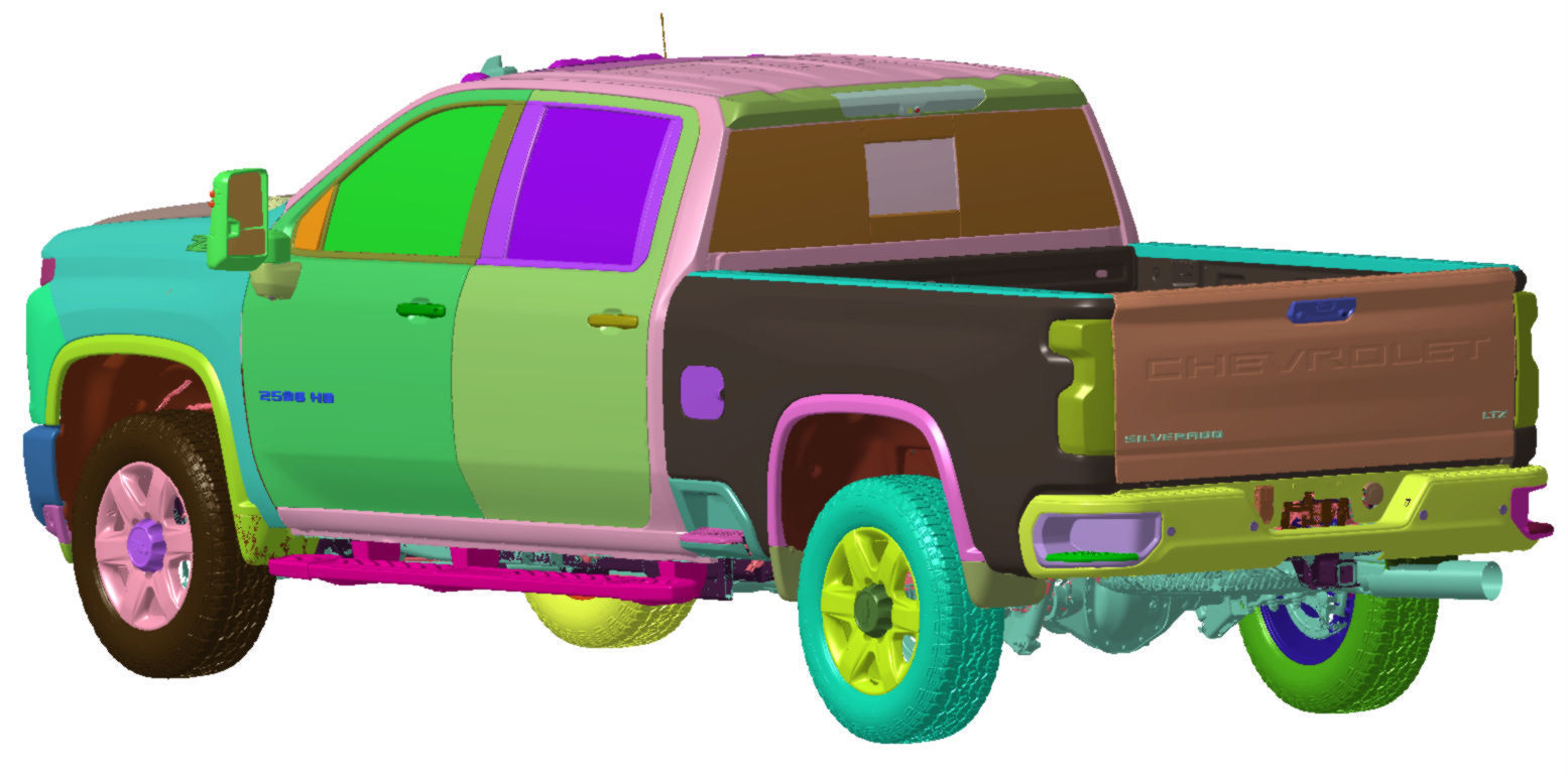 Chevrolet Silverado 2500 4WD LTZ 2020 Vehicle 3d scan model 3D model_3