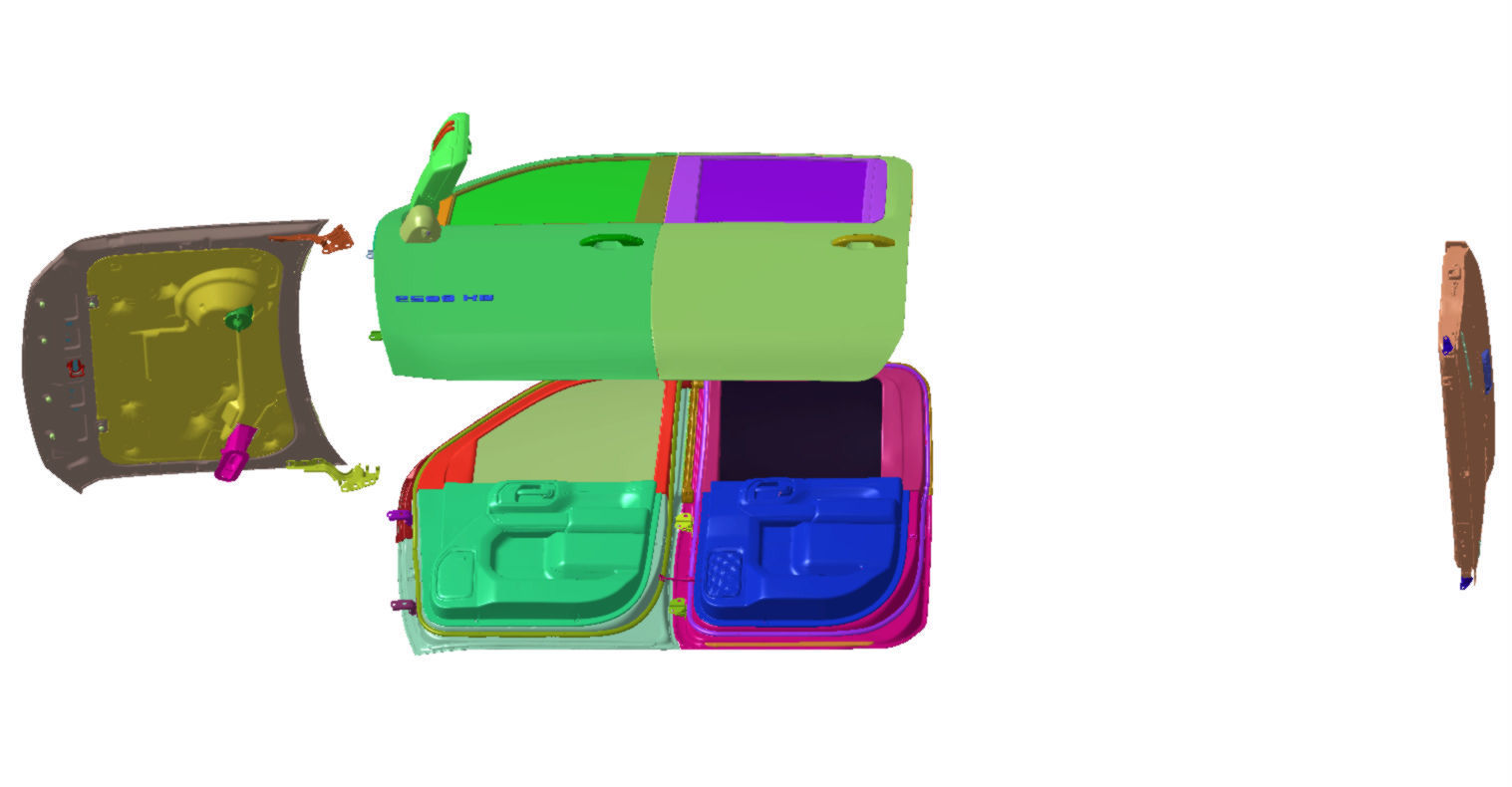 Chevrolet Silverado 2500 4WD LTZ 2020 Vehicle 3d scan model 3D model_15