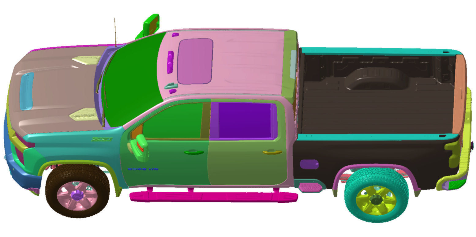 Chevrolet Silverado 2500 4WD LTZ 2020 Vehicle 3d scan model 3D model_4