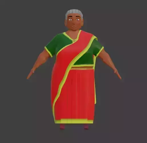 LOW POLY OLD WOMEN 