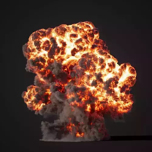 Animated Gasoline Explosion 3 3D model