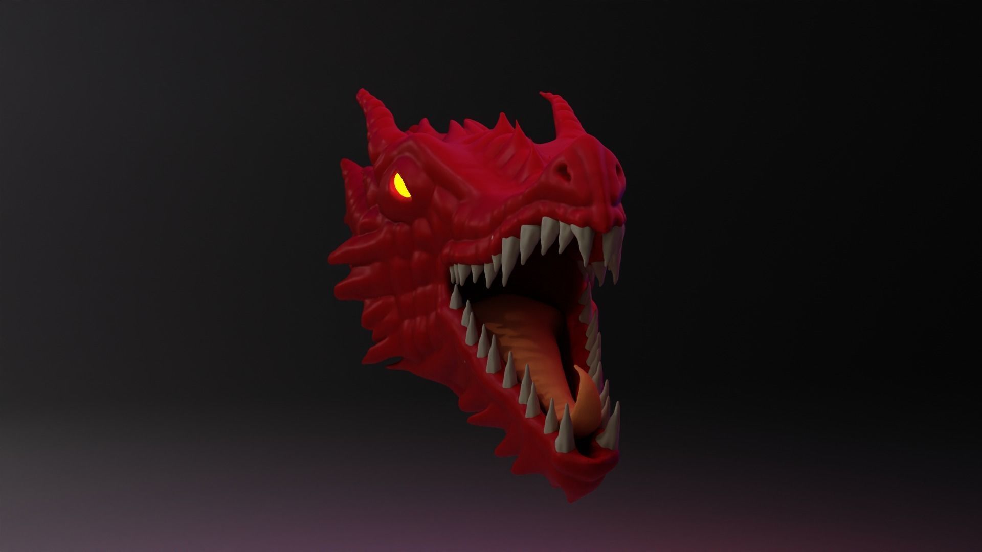 dragon head Free 3D model_1