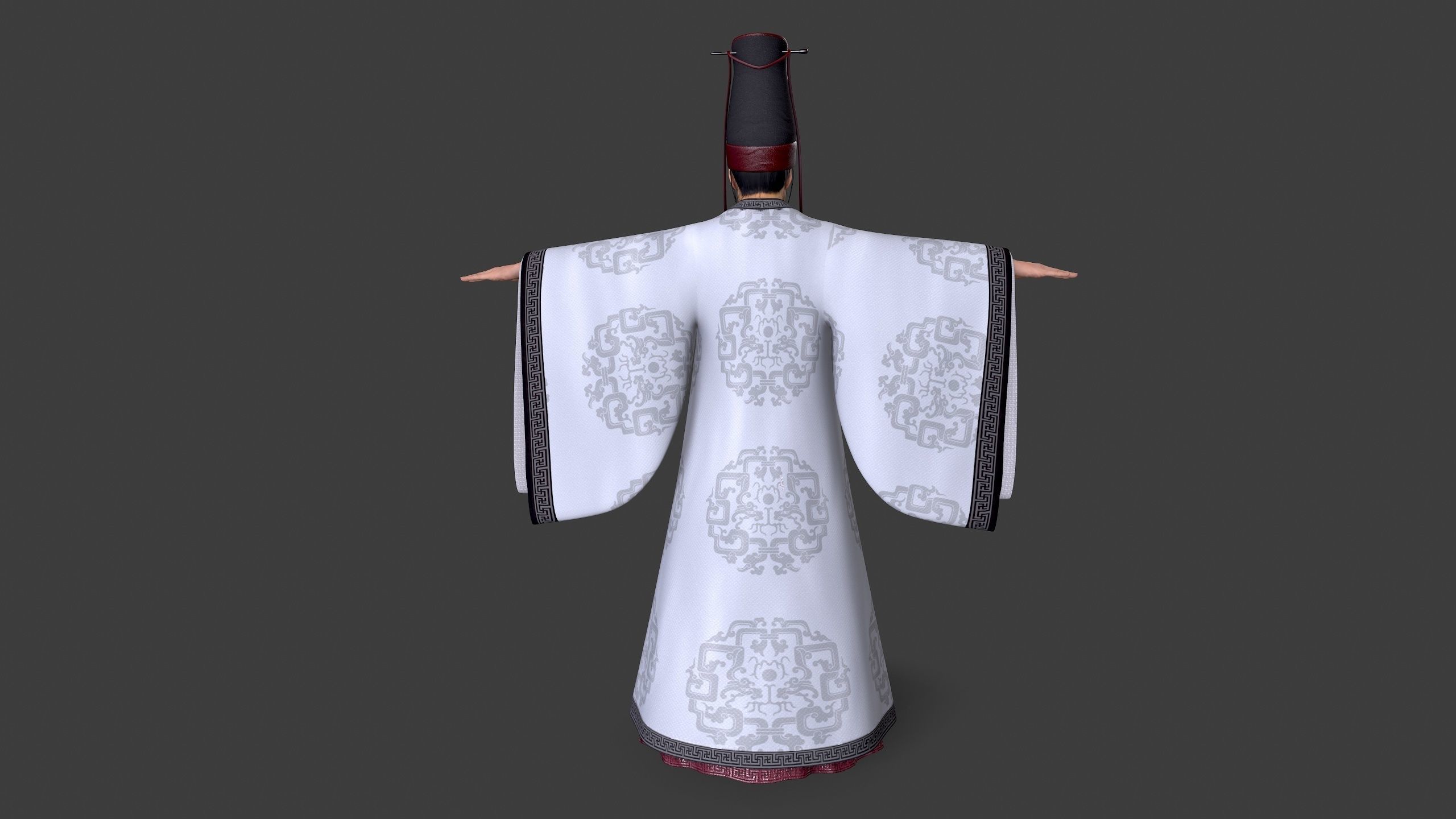 man Character Low-poly 3D model_9