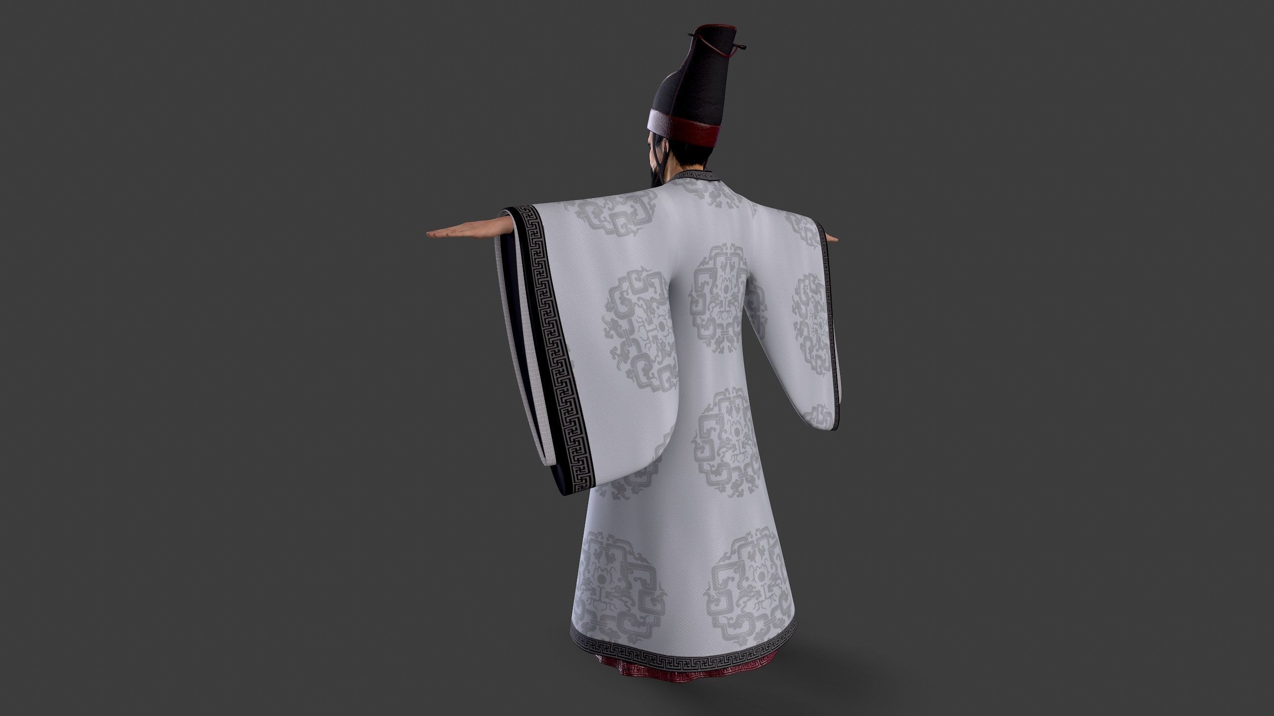 man Character Low-poly 3D model_6