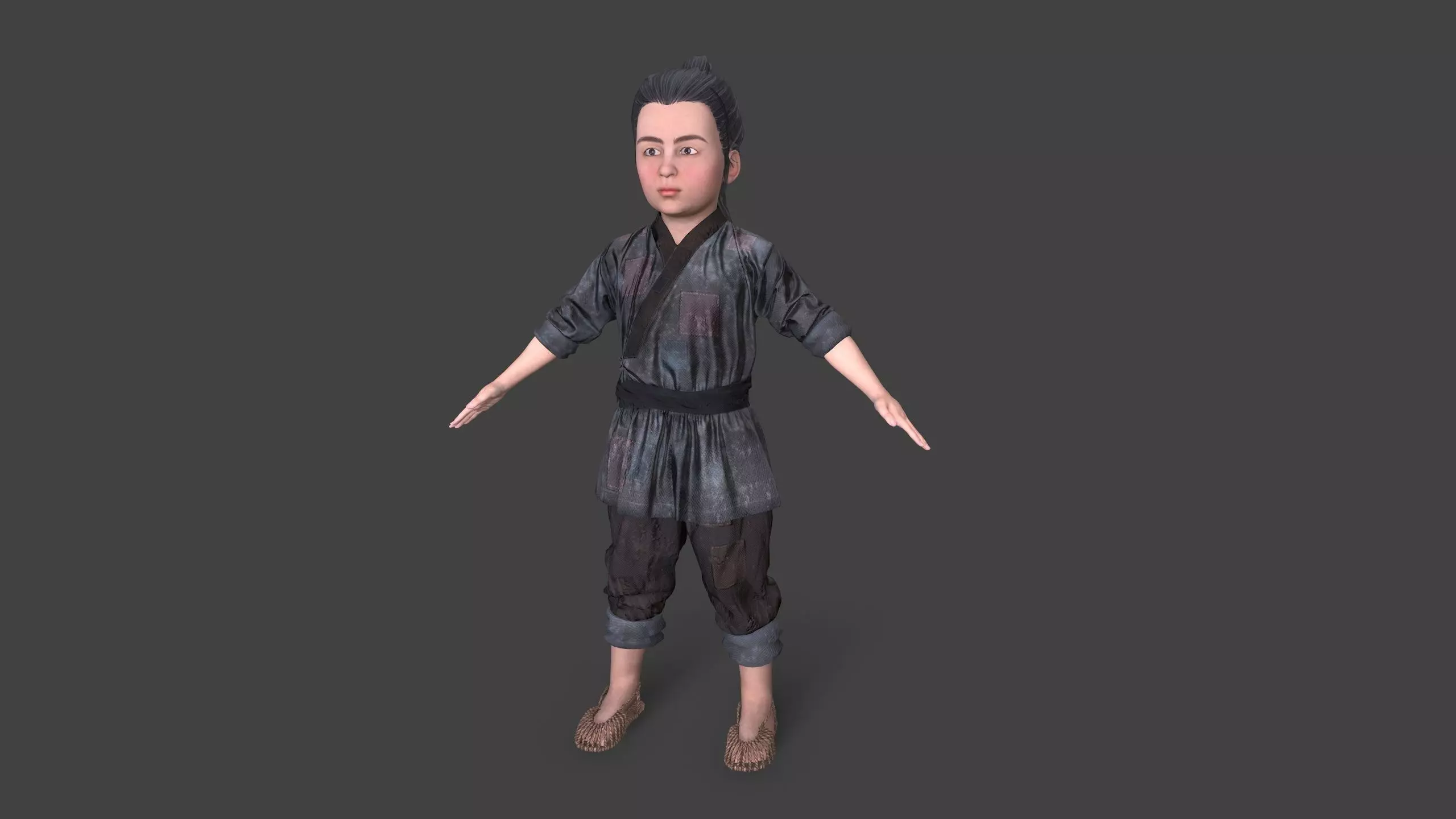 Children pack Low-poly 3D model_0