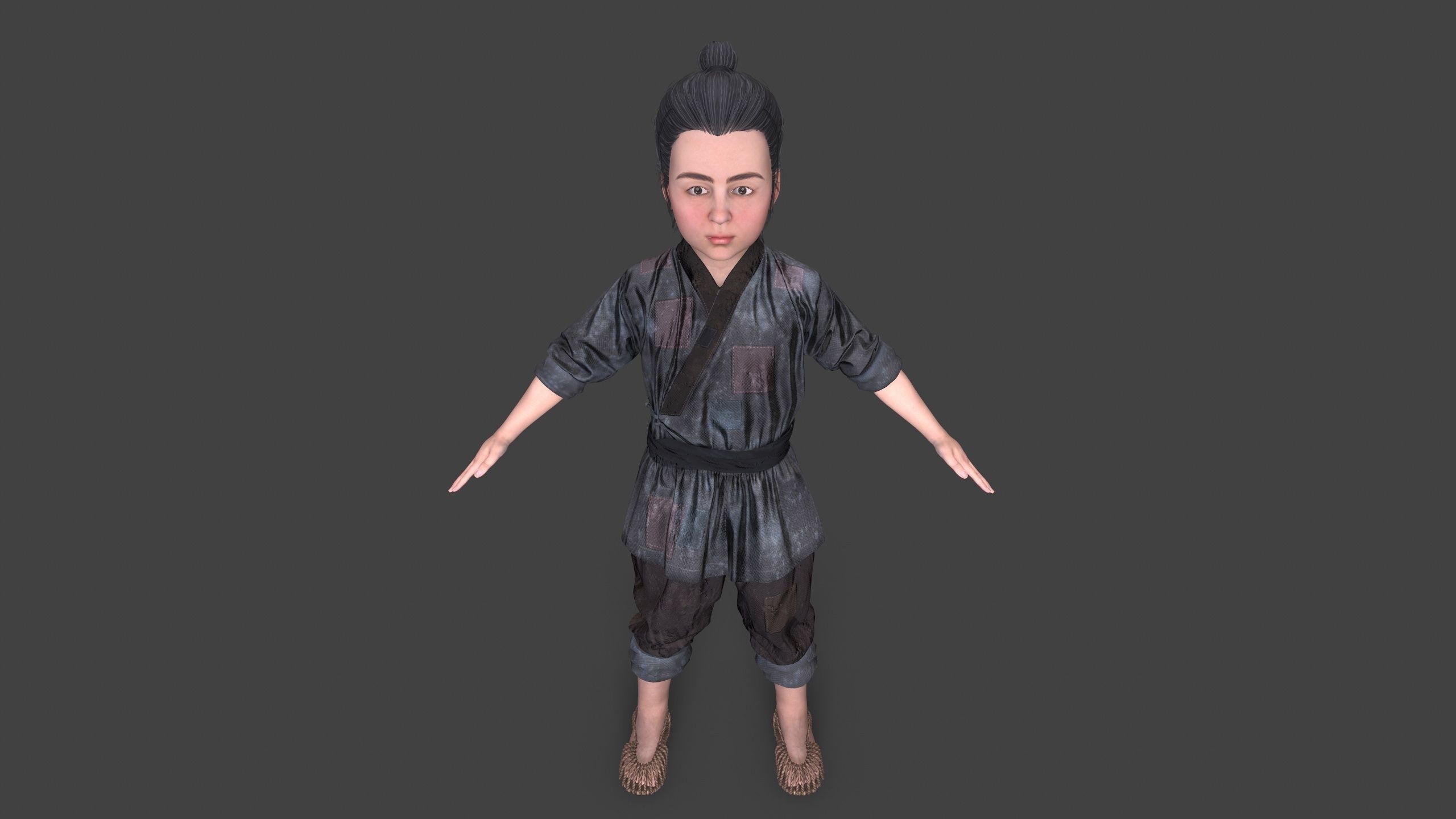 Children pack Low-poly 3D model_4