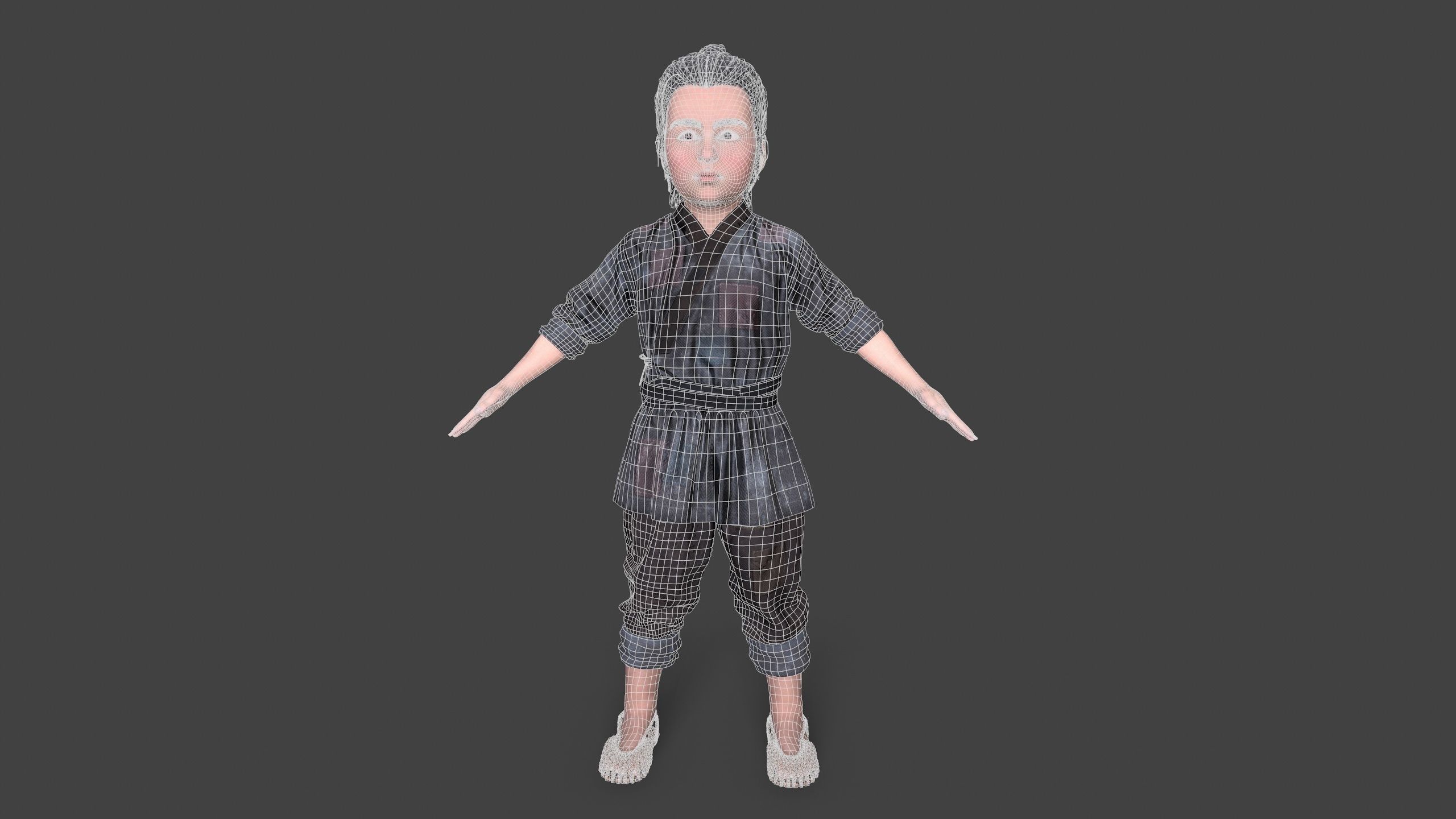 Children pack Low-poly 3D model_15