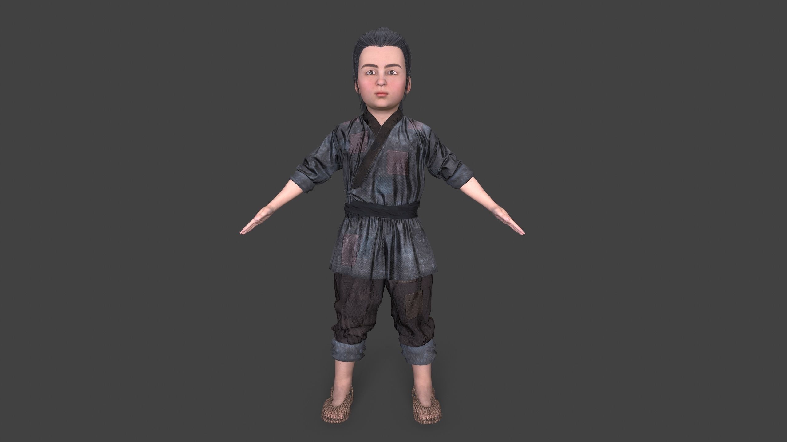 Children pack Low-poly 3D model_2