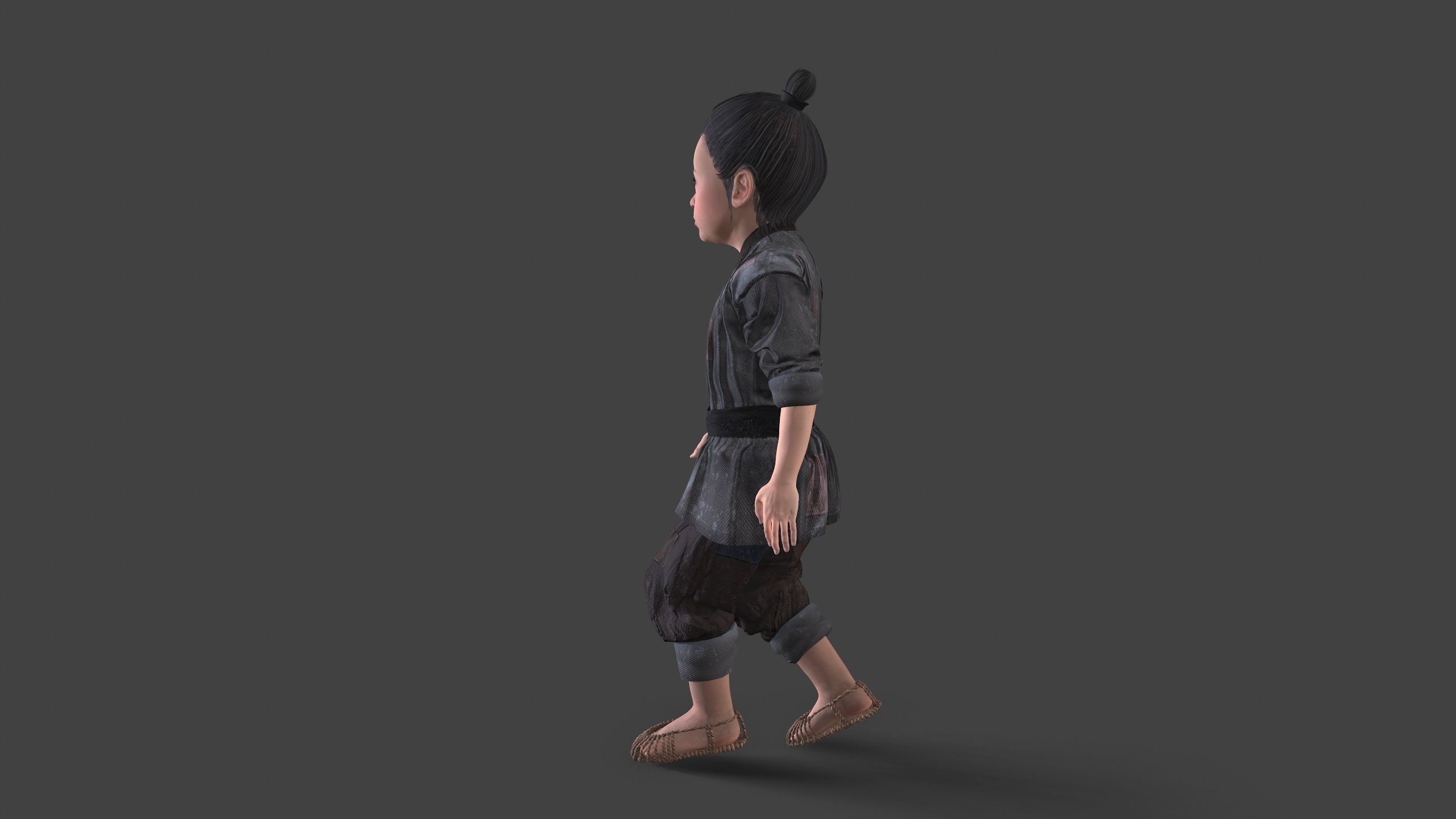 Children pack Low-poly 3D model_9