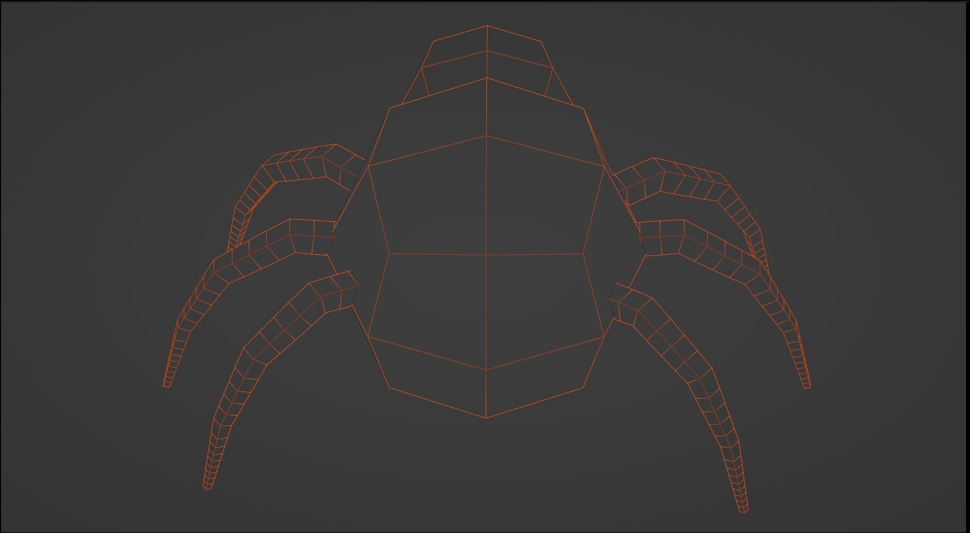 Low-Poly Rigged Spider - IK Rig Low-poly 3D model_15