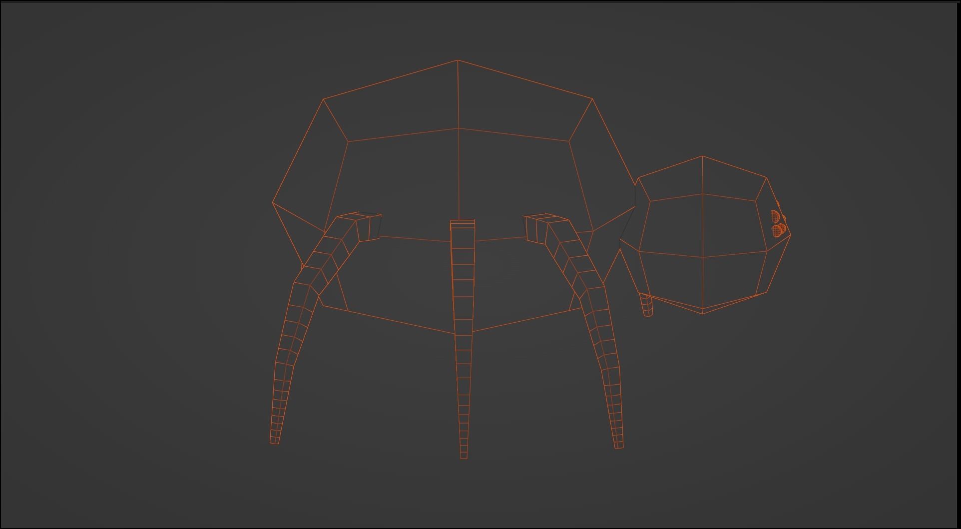 Low-Poly Rigged Spider - IK Rig Low-poly 3D model_19