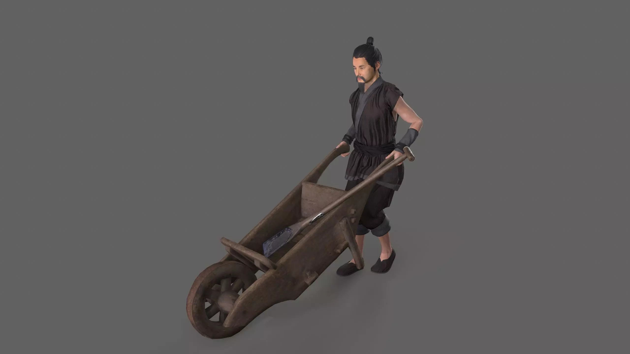farmer avatar Low-poly 3D model
