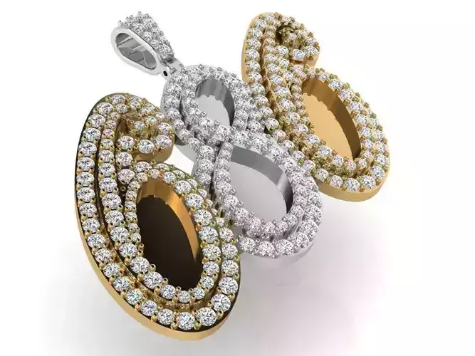 686 Milgrain Pendant 2543