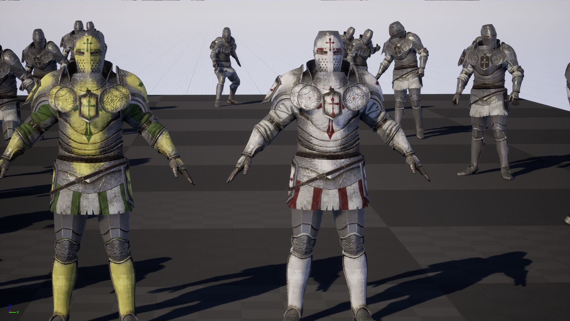 NPC Knight2 Low-poly 3D model_46