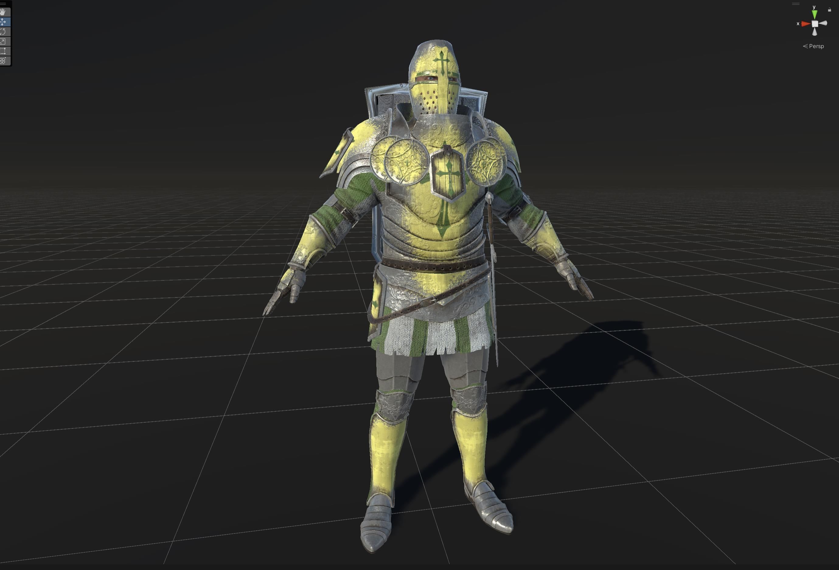 NPC Knight2 Low-poly 3D model_42