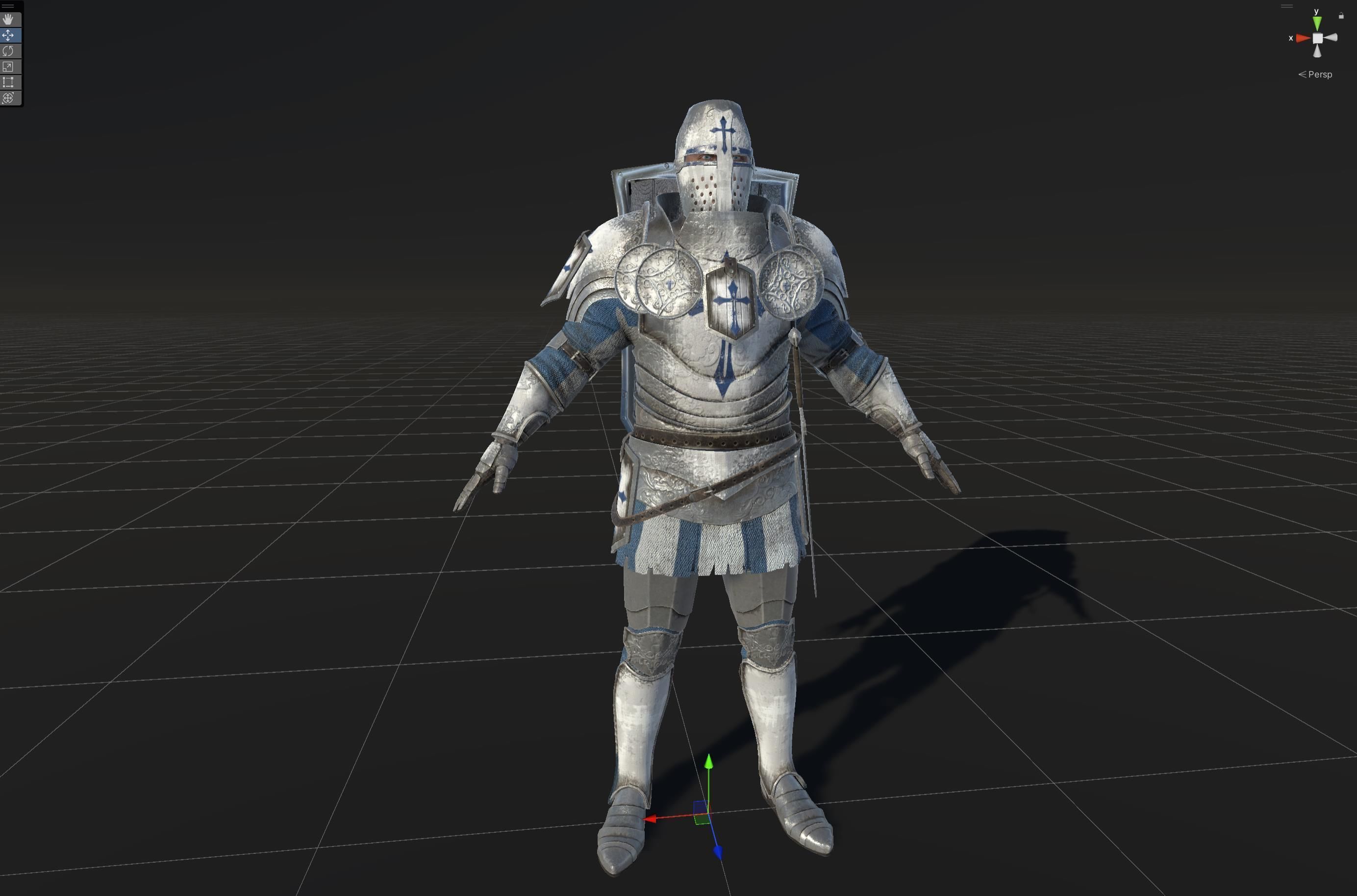 NPC Knight2 Low-poly 3D model_41