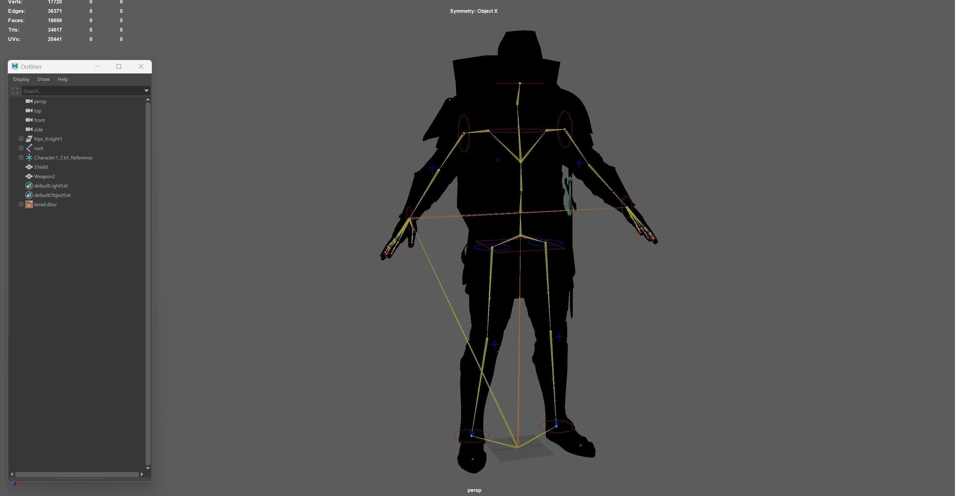 NPC Knight2 Low-poly 3D model_36