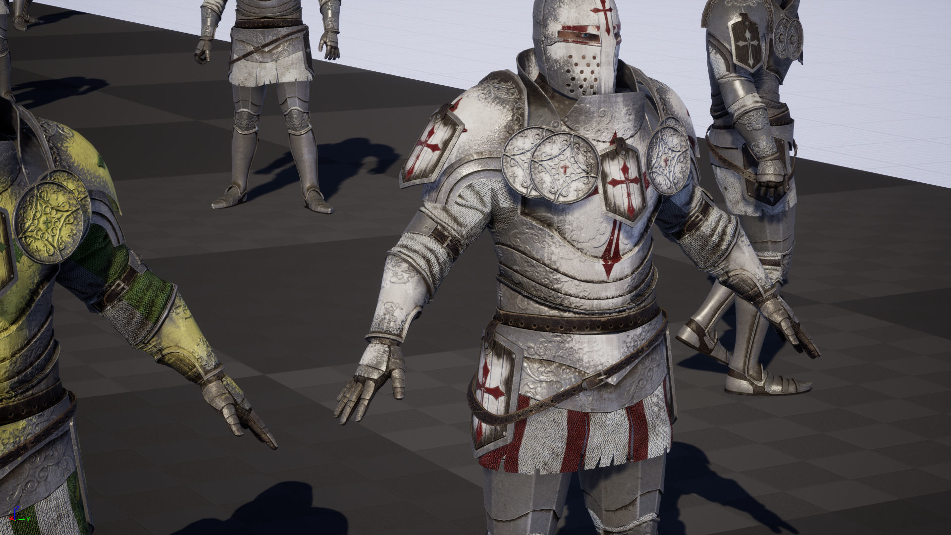 NPC Knight2 Low-poly 3D model_48