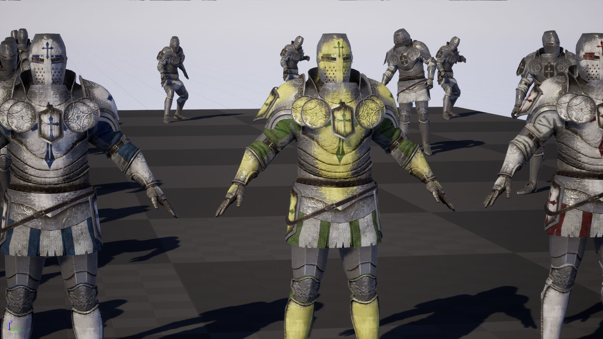 NPC Knight2 Low-poly 3D model_45