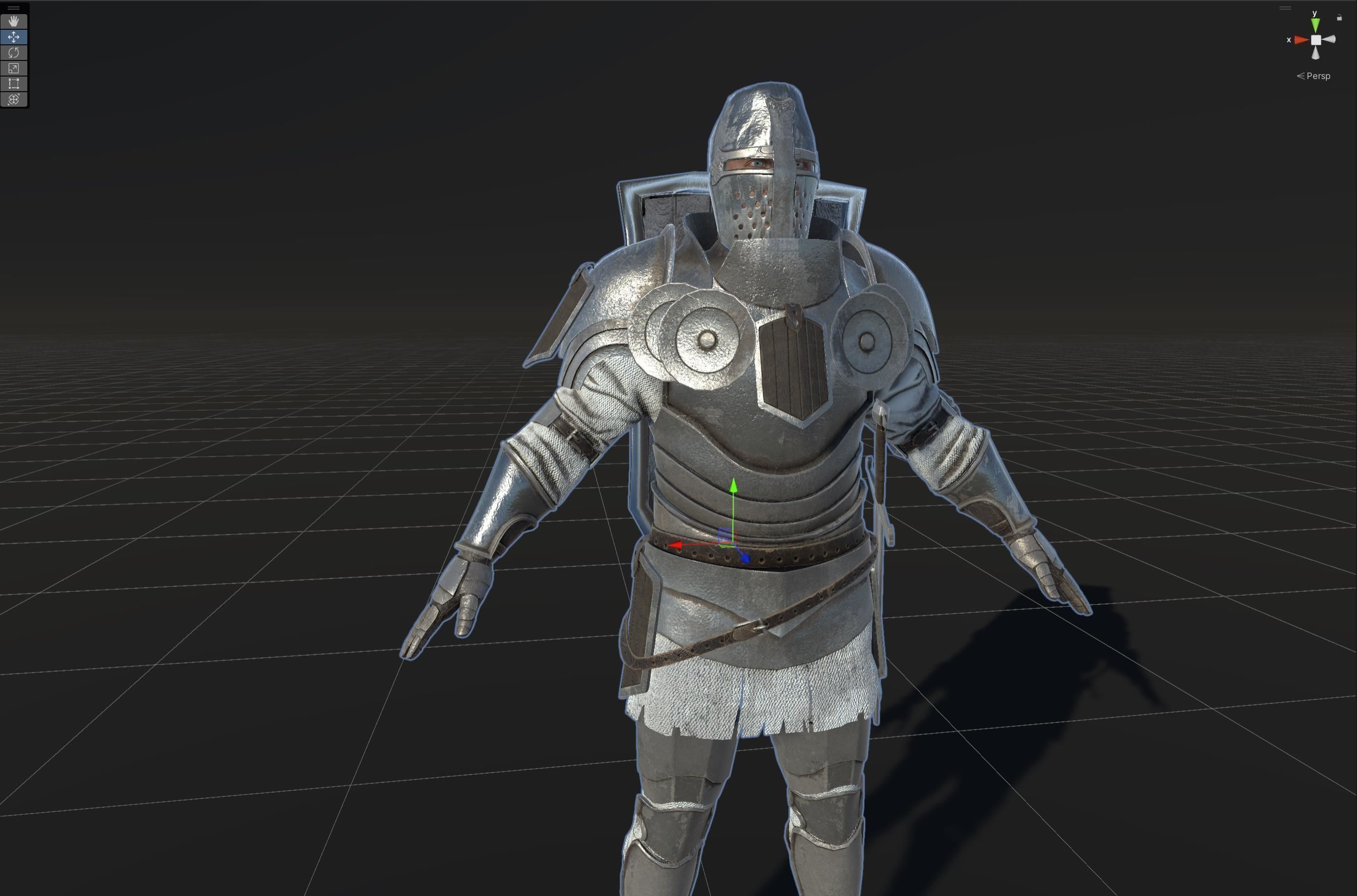 NPC Knight2 Low-poly 3D model_39