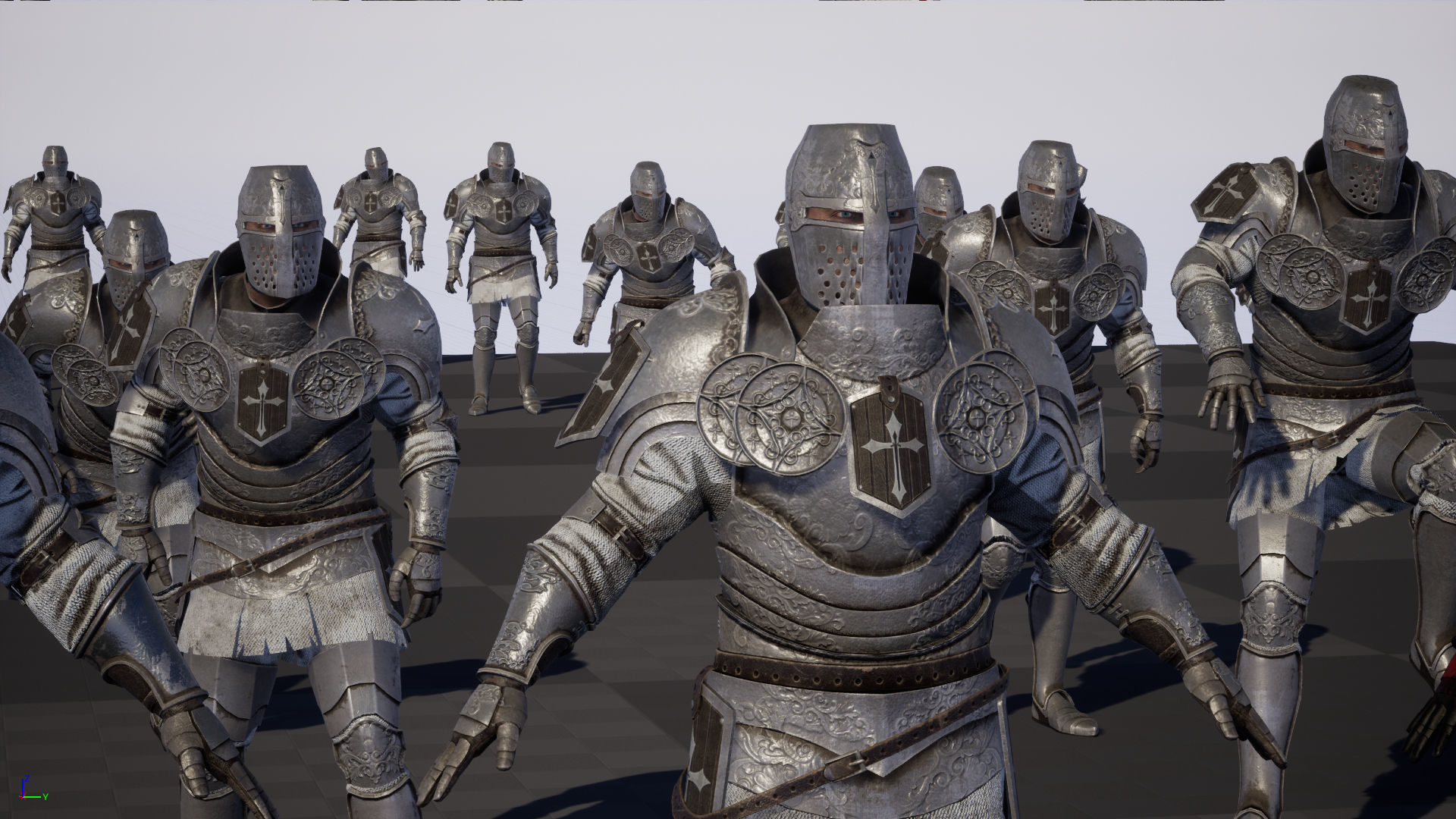 NPC Knight2 Low-poly 3D model_44