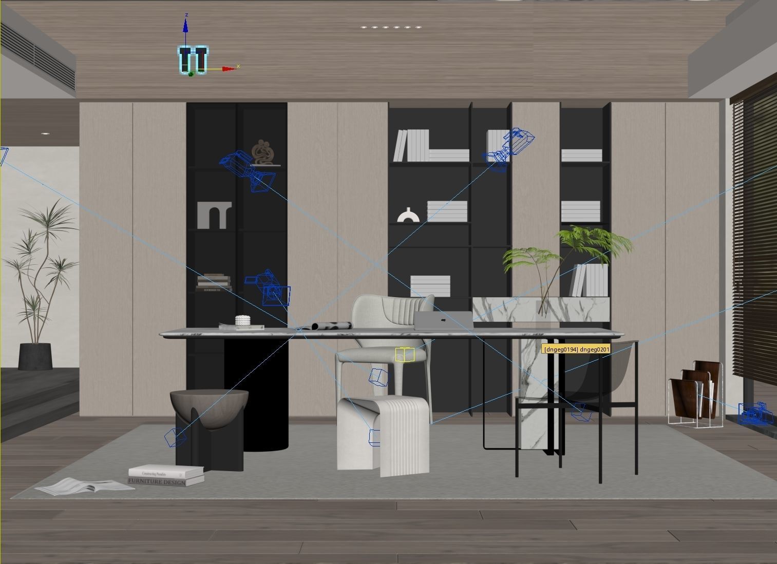 3D model of interior study 3D model_10