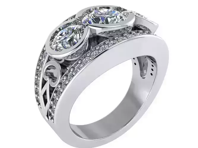 Bezel Diamond Ring 2561