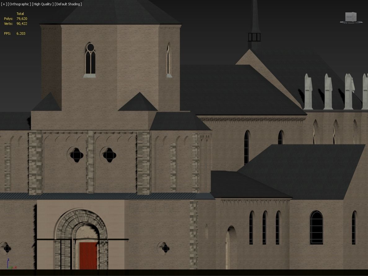 Munster Monchengladbach Low-poly 3D model_13