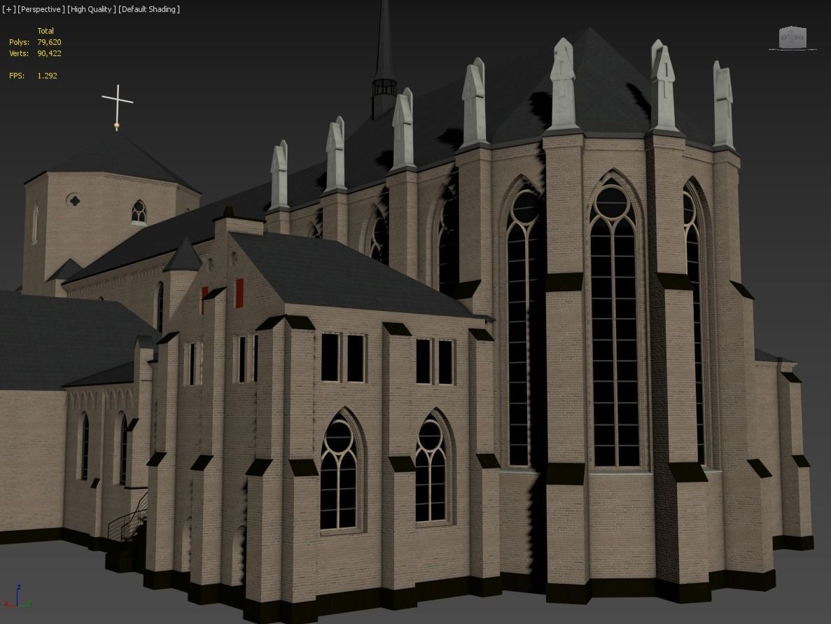 Munster Monchengladbach Low-poly 3D model_12