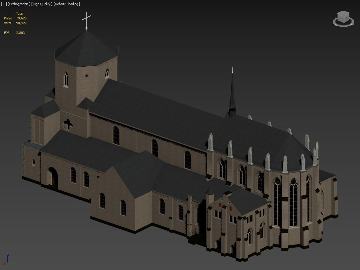 Munster Monchengladbach Low-poly 3D model_14