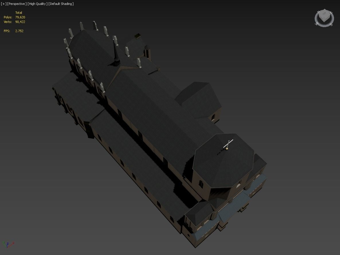 Munster Monchengladbach Low-poly 3D model_9