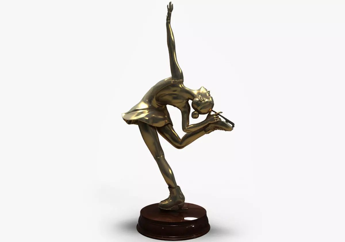  3D Models Figure Skating Statue 3D model_0