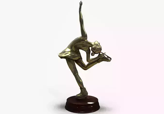  3D Models Figure Skating Statue 3D model