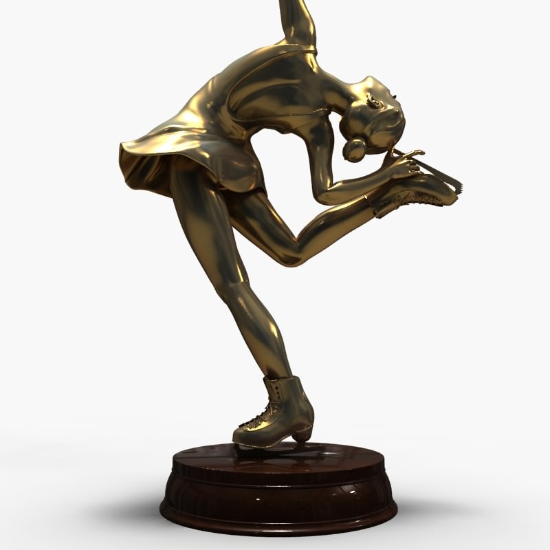  3D Models Figure Skating Statue 3D model_2