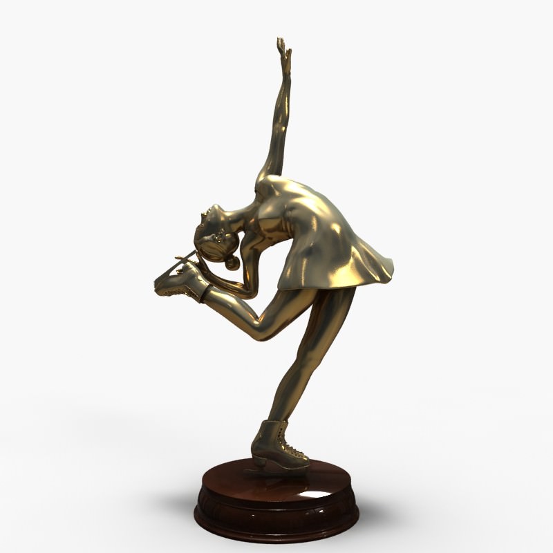  3D Models Figure Skating Statue 3D model_1