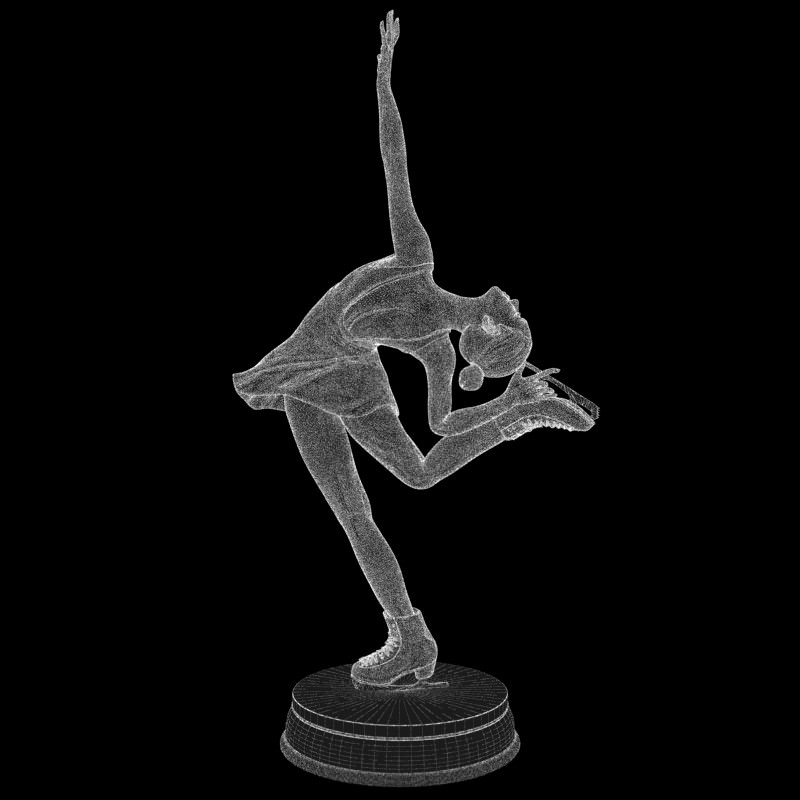  3D Models Figure Skating Statue 3D model_6