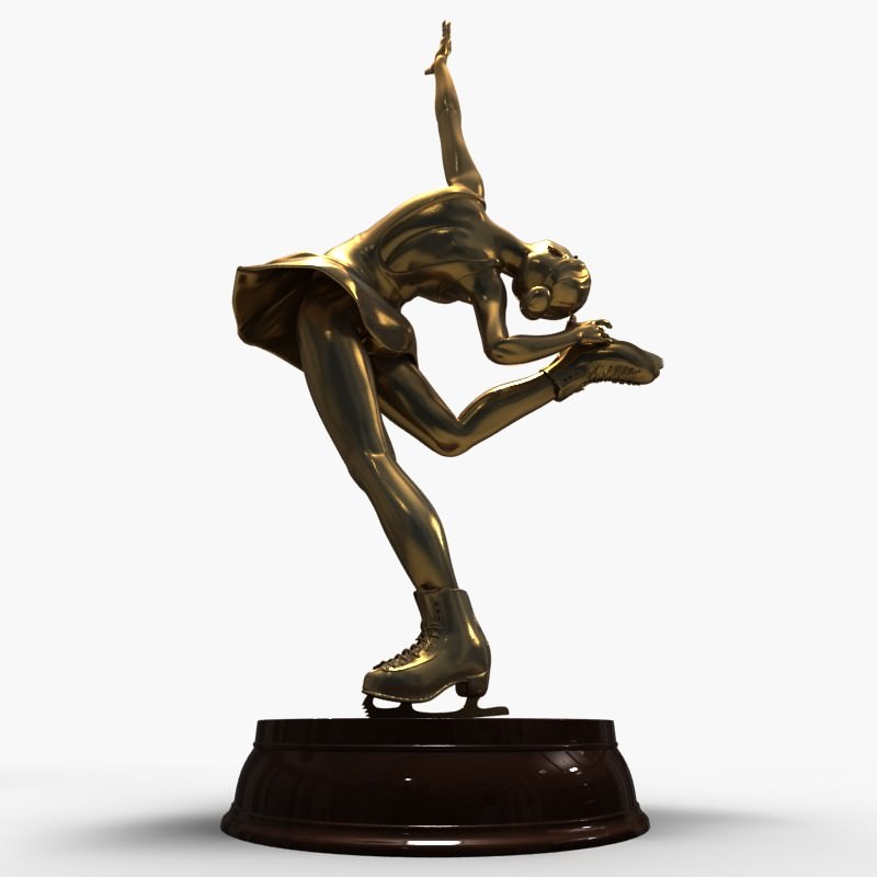  3D Models Figure Skating Statue 3D model_4