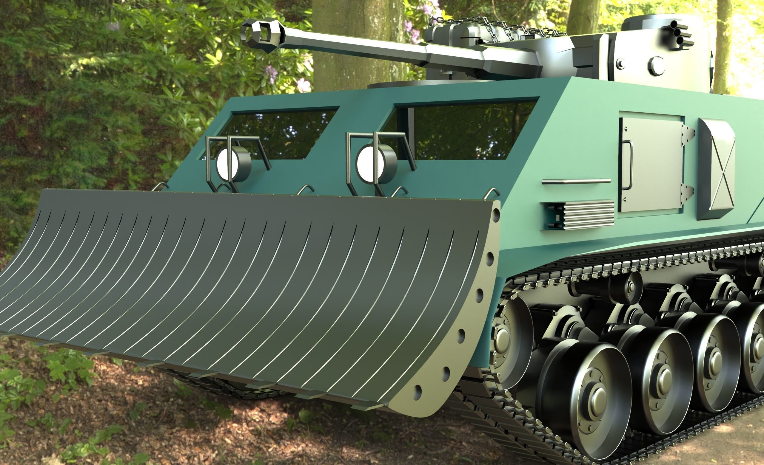 Army Tank 3D model_5