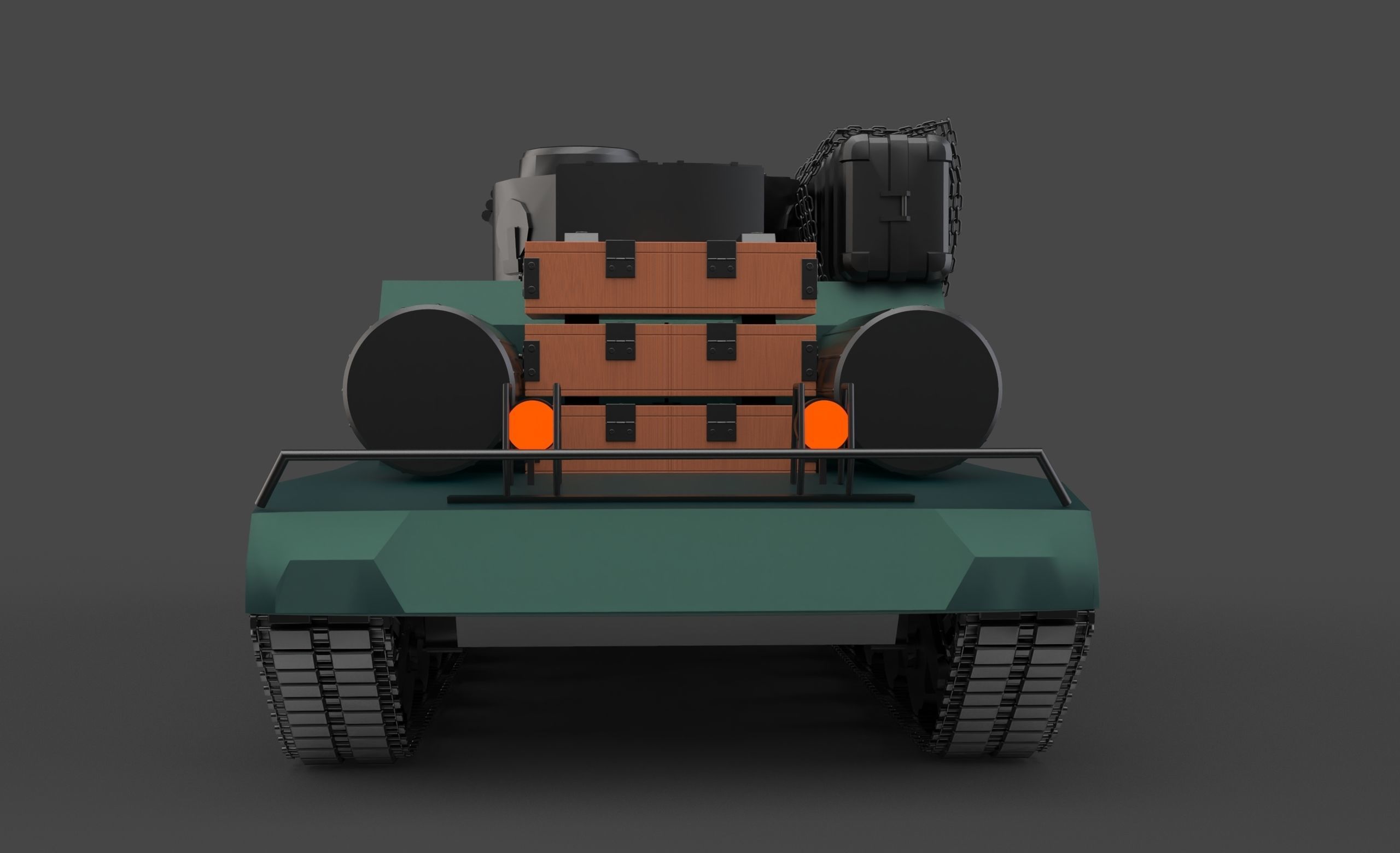 Army Tank 3D model_3