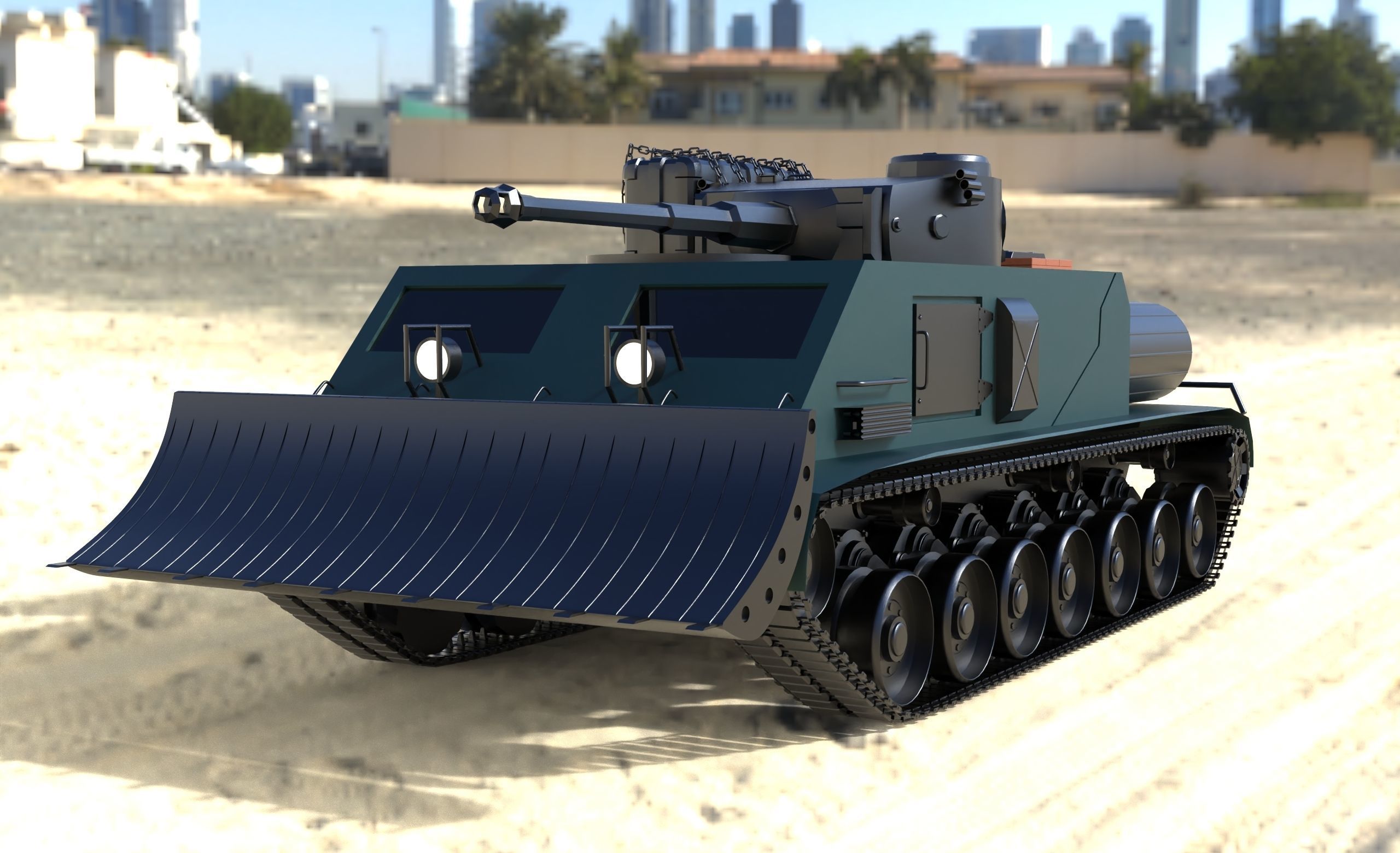 Army Tank 3D model_8