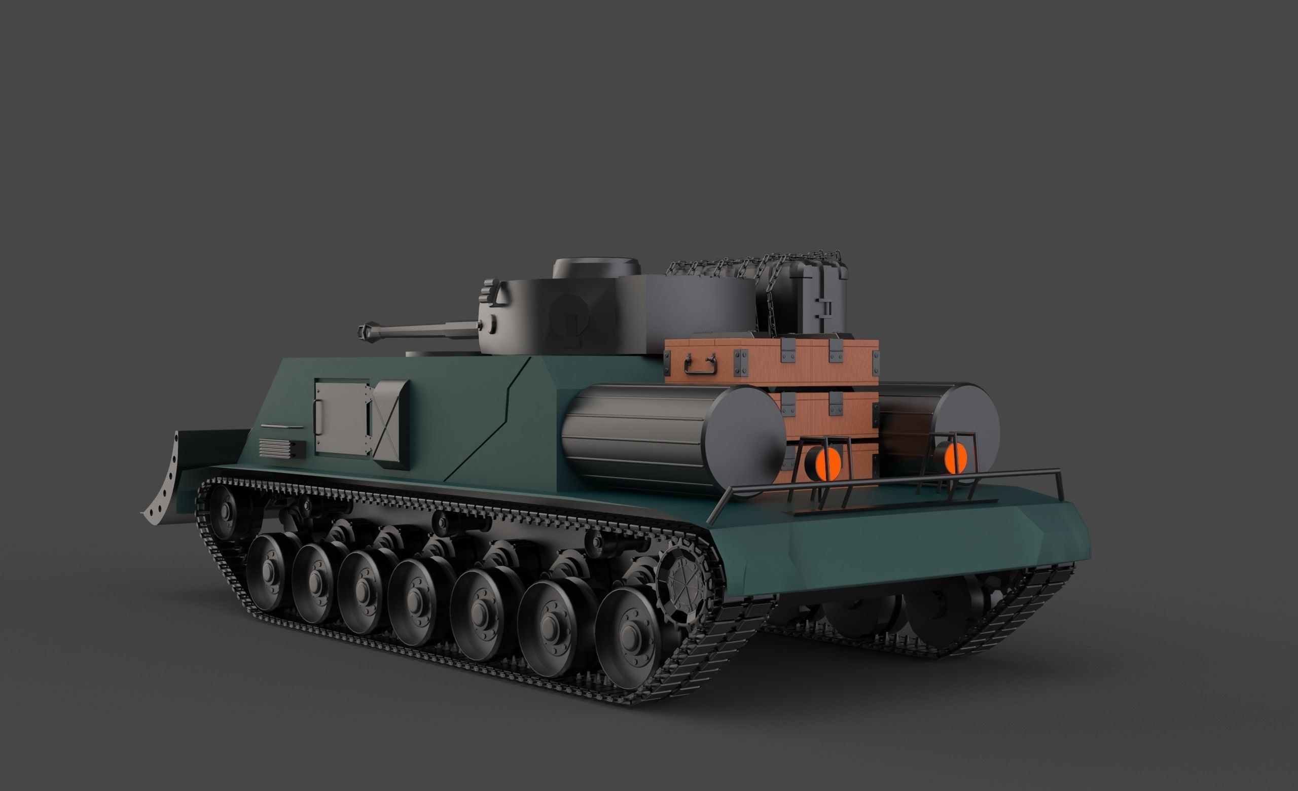 Army Tank 3D model_2
