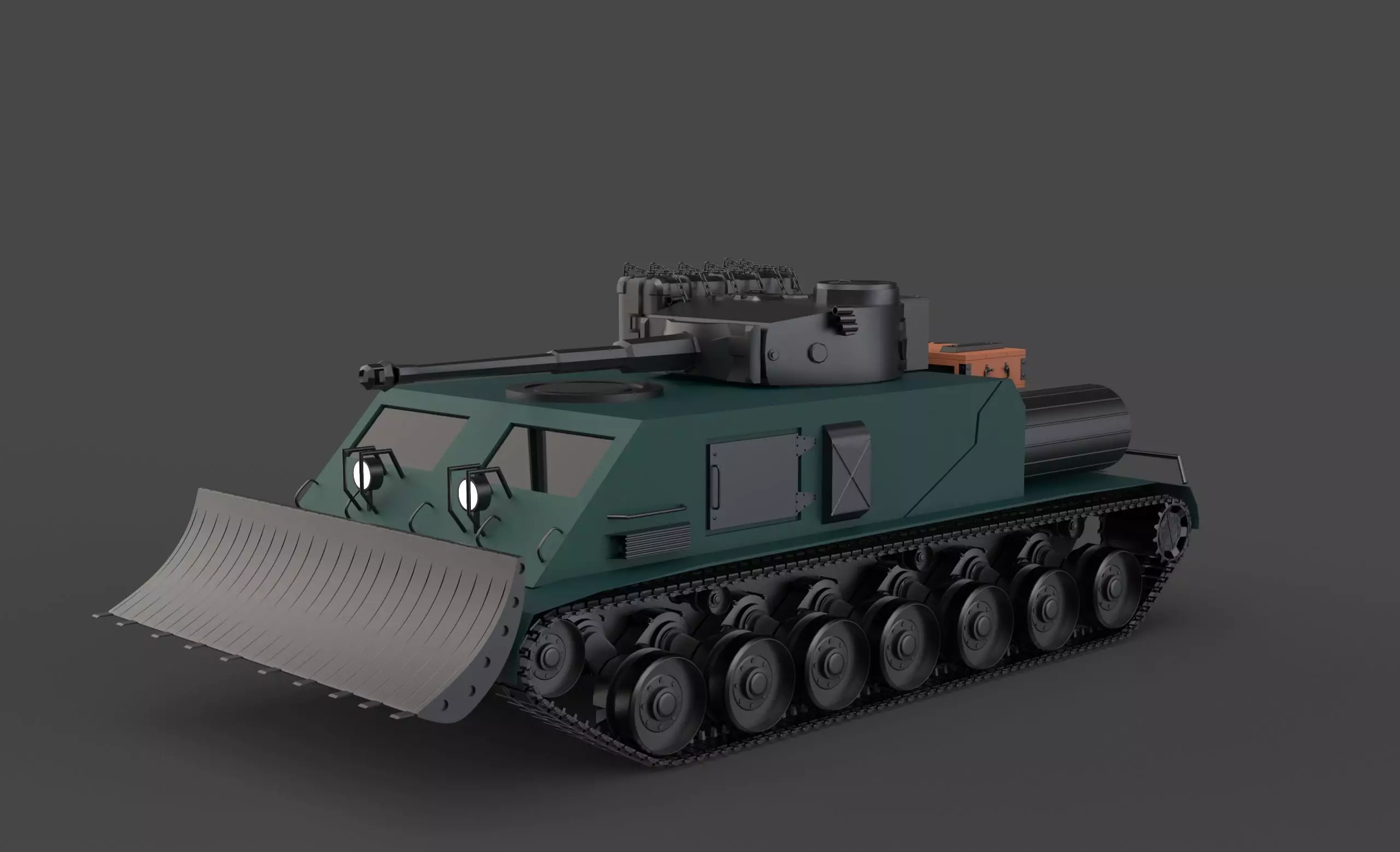 Army Tank 3D model_0