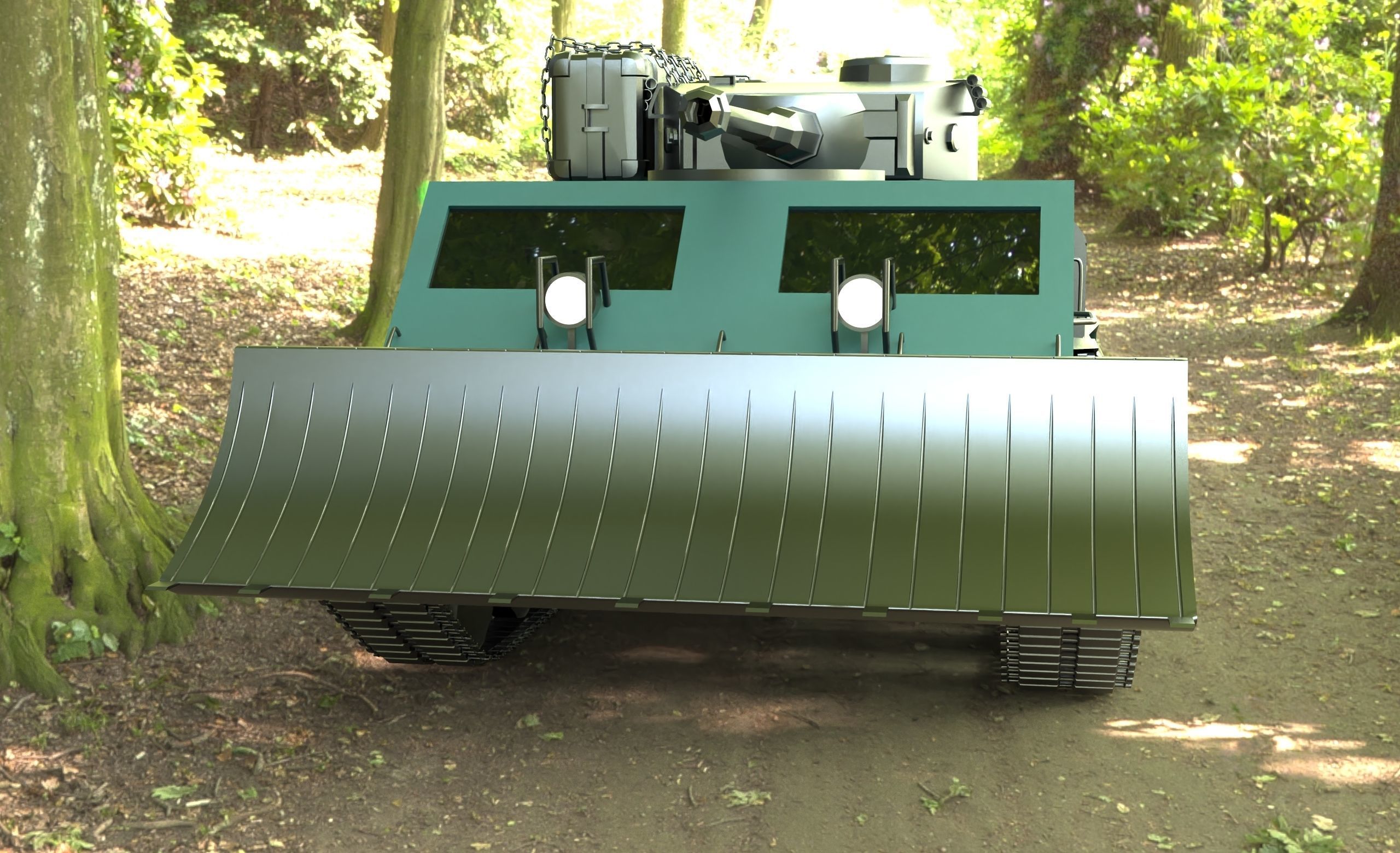 Army Tank 3D model_6